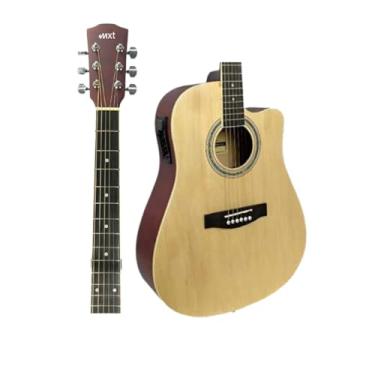 Imagem de MXT Violão Eletro-Acústico 41 Polegadas, Cutaway, Cordas de Aço, Natural, com Equalizador