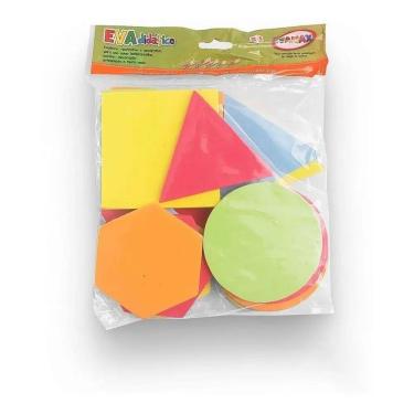 Imagem de Figuras Geométricas EVA com 20 Peças 5653 - Evamax
