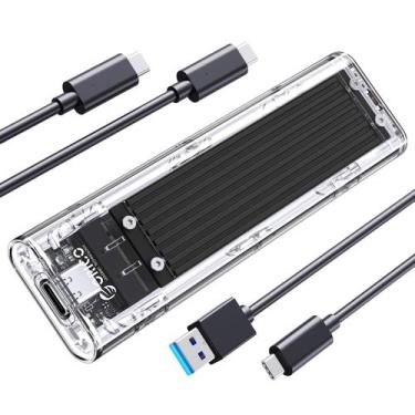 Imagem de Compartimento SSD ORICO M.2 NVMe USB 3.2 Gen 2 (10 Gbps) preto