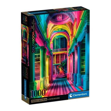 Imagem de Puzzle 1000 Peças Explosão de Cores - Museu - Clementoni 37062 Puzzle 1000 Peças Explosão de Cores - Museu - Clementoni