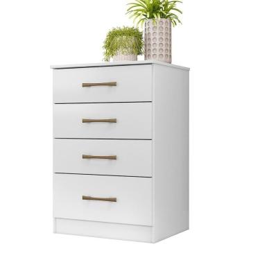 Imagem de Comoda 4 Gavetas 61 Cm MS913 Moval Branco
