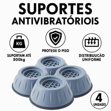Imagem de Pés Antivibração Universais para Máquina de Lavar com Almofada - ASAF