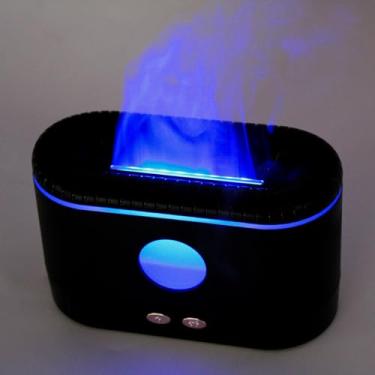 Imagem de Umidificador de Ar Aromatizador com Luminária Efeito Fogueira USB Silencioso 200ml Difusor Decorativo Relaxante e Portátil para Casa Escritório e Quarto