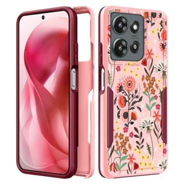 Imagem de Plakill Capa feminina para Moto G 2025 - capa de telefone feminina kawaii estética design exclusivo floral resistente à prova de choque militar para adolescentes para Motorola Moto G 5G 2025