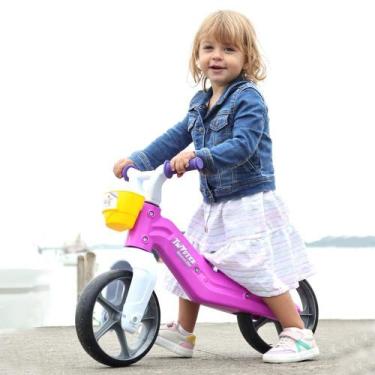 Imagem de Bicicleta Infantil Equilíbrio Sem Pedal Aro 12 Twister Rosa Azul - Mar