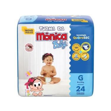 Imagem de Fralda Turma da Mônica Baby - Tam G - 24 Fraldas - ATACADO BARATO
