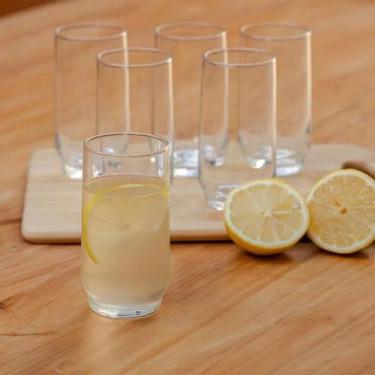 Imagem de Kit com 6 Copo de Vidro Lights 410ML Long Drink Bebidas Bar - NADIR FI