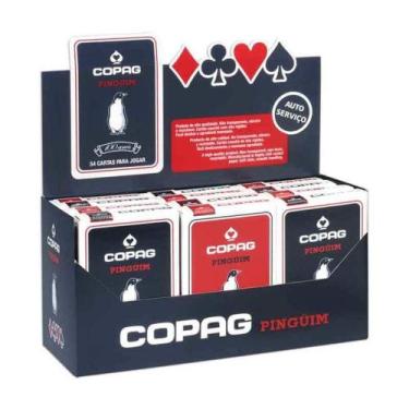 Imagem de Kit 12 Baralhos Copag Pinguim