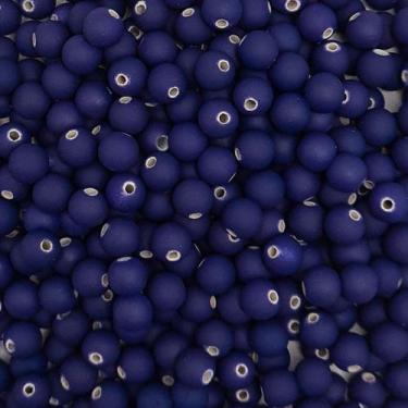 Imagem de Miçanga Passante Bola Emborrachada 8mm 50pçs Bijuteria 20g Escolha a C
