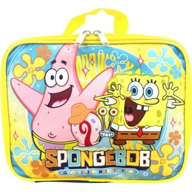 Imagem de Ruz Lancheira Bob Esponja Calça Quadrada com Patrick – Lancheira Infantil Isolada – Durável e Fácil de Limpar – Escola ou Viagem