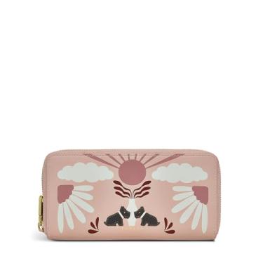 Imagem de RADLEY London Rising Sun Carteira feminina de couro grande com zíper, PRAIRIE ROSA