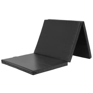 Imagem de KaRaDaStyle Tapete de ginástica dobrável elástico 180 cm x 78 cm x 5 cm Exercício Treino Muscular Crianças Brincar Tapete de barra horizontal Esportes à prova de som Uso doméstico (Preto)