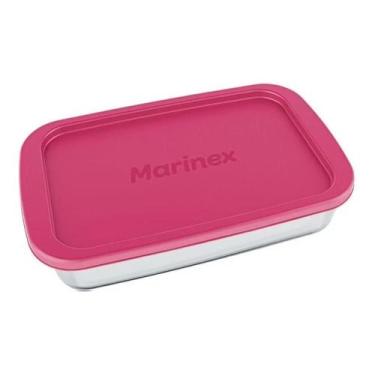 Imagem de Assadeira Marinex Retangular De Vidro Com Tampa 2,2 Litros - Geral, So