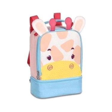 Imagem de Lancheira Infantil Girafa Térmica Escolar Alça Costas E Mão - Clio