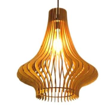 Imagem de Luminária Teto Tipo Pendente Aquila Mdf - Completa Mdf Cru - LENOBRE, 