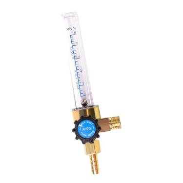 Imagem de MERIGLARE Medidor de vazão regulador de argônio Medidor de vazão de metal Rosca G3/8 Faixa 1-25 L/min Conjunto de válvula reguladora de gás para soldagem MIG