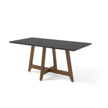 Imagem de Mesa de Jantar Imperial 1,80x0,90 - Casa Régia, Nogueira/preto Fosco V