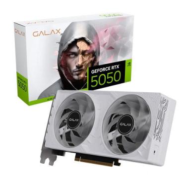 Imagem de Placa de Vídeo GALAX RTX 5050 White 8GB GDDR6 128 Bits - NVIDIA