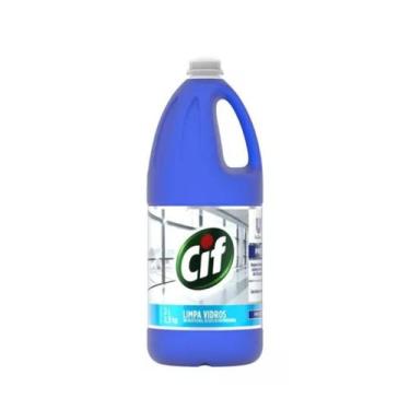 Imagem de Limpa Vidros 2 Litros CIF Remove Oleosidade Limpa Vidro e Acrilico