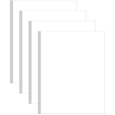 Imagem de (Pacote com 4) Papel cartolina branco de 21,6 x 28 cm, capa grossa de 36,3 kg, 200 folhas de papel de impressora para cartões de visita, artes e artesanato, impressão de escritório, pôsteres