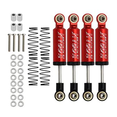 Imagem de 4pcs RC Shocks Absorber,RC Shock Absorber Set,RC Car Built-in Spring 70/80/90/100/110mm Shock Absorber Damper for 1/10 RC Crawler Axial SCX10 ii RBX10 Wraith TRX-4 MST Redcat (Red, 70mm 4pcs)