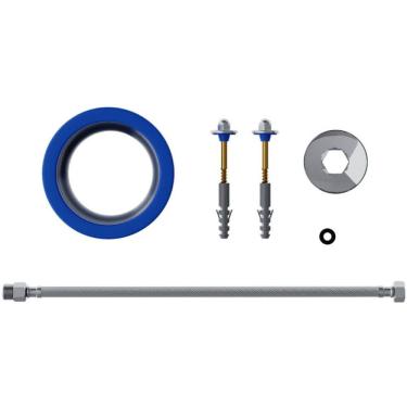 Imagem de Kit Anel de Vedação para Vaso Sanitário com Guia e Kit para Fixação em Latão - 292516-61 - BLUKIT