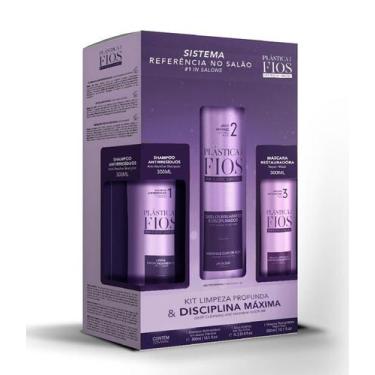 Imagem de Kit Cadiveu Professional Plástica Dos Fios Ativo 1L + Shampoo E Máscar