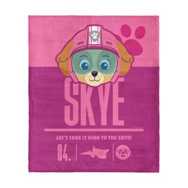 Imagem de Nickelodeon Patrulha Canina oficialmente licenciado High to The Skye Cobertor de seda ultramacio ao toque, leve, 127 x 152 cm
