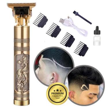Imagem de Máquina Dragão para Barbear e Cortar Cabelo Profissional Recarregável 