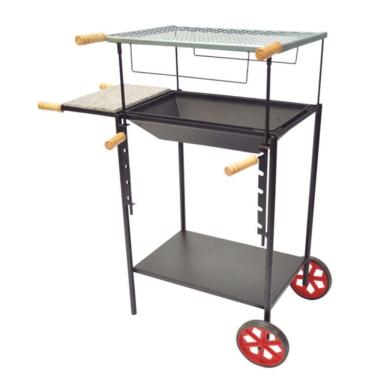 Imagem de Churrasqueira Carrinho Regulável - 130 - Mse Churrasqueira Carrinho Regulável - 130 - Mse