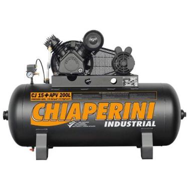 Imagem de Compressor de Ar Industrial 15+PCM/APV 200 Litros Monofásico - CHIAPER