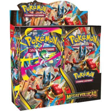 Imagem de Box Display Pokémon Tcg Megaevolução 1 - 216 Cartas + 1 Promocional Copag