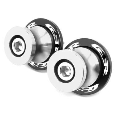 Imagem de BYYINGSUS Parafusos de suporte deslizantes de bobinas Swingarm C-N-C M8 Acessórios de motocicleta compatíveis com GSR 750 600 400 GSR400 GSR600 GSR750 (prata)