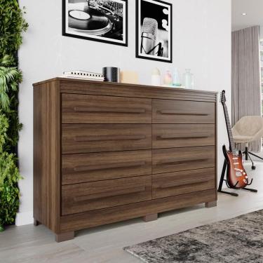 Imagem de Cômoda Porto 8 Gavetas Imbúia