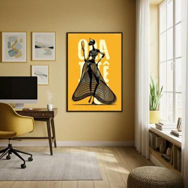 Imagem de Quadro Poster Candomblé Oxum - 70x50cm - Quadros On-line, Moldura Bran