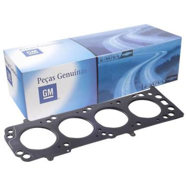 Imagem de Junta Do Cabecote 1.0 8v Metal Aco Pecas Genuinas Gm Onix prisma celta