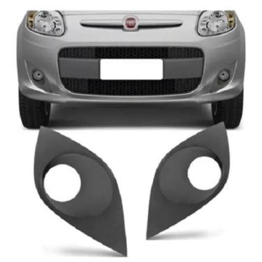 Imagem de Par Moldura Grade Farol Milha Palio G5 2012 13 14 15 16 2017