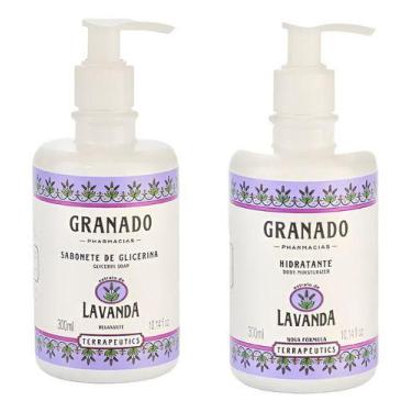 Imagem de Kit Sabonete e Hidratante Lavanda Granado Terrapeutics 300ml cada