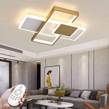 Imagem de Luminária de teto LED moderna, luminária de teto regulável com controle remoto, luzes decorativas para quarto de crianças, abajur de acrílico para meninos e meninas, sala de estar, escritóri