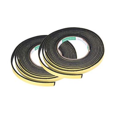 Imagem de Fita adesiva para vedação de espuma Uxcell, fita adesiva para clima, 2 peças, 10mm(W)x3mm(T)x13Ft(L)