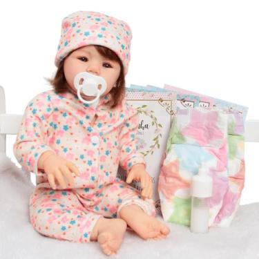 Imagem de Bebê Reborn Realista Fio a Fio Menina Abigail Com Kit Itens