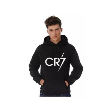 Imagem de Camiseta Cristiano Ronaldo Cr7 tamanho XL preta de algodão - Lightbek 