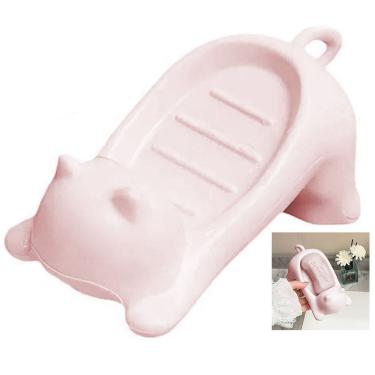 Imagem de Saboneteira Porta Sabonete Gatinho Gato Banheiro Lavabo Pia Mesa Bancada Box Divertido Decoraçao Enfeite