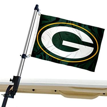 Imagem de WinCraft Suporte de montagem e suporte de suporte para carrinho de golfe Green Bay Packers