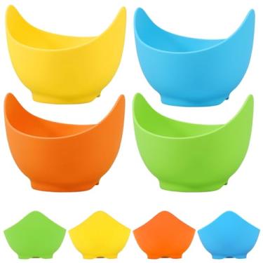 Imagem de 8 peças de copos de silicone para cozinhar ovos poché antiaderentes, ovos escalfados para fogão, fritadeira a ar, acessórios de cozinha