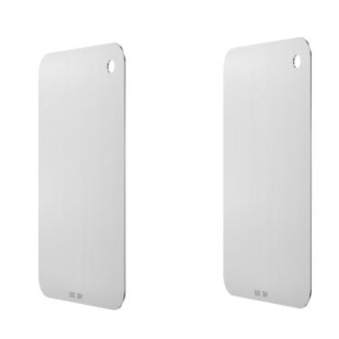 Imagem de Tábuas de corte de aço inoxidável 29 x 20 cm tábua de cortar para cozinha bancada carne fruta (2, 29 x 20 cm/11,4 * 7,9 polegadas)