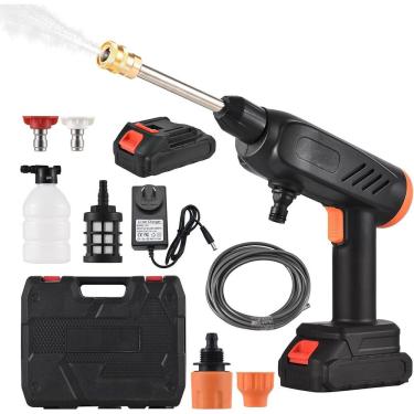 Imagem de Lavadora De Alta Pressão Sem Fio Portátil E Multifuncional P- Carros, Pátio E Ar-condicionado