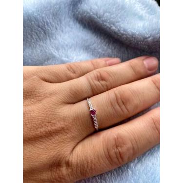 Imagem de Anel solitário  - HE PRATA, 14 AO 22