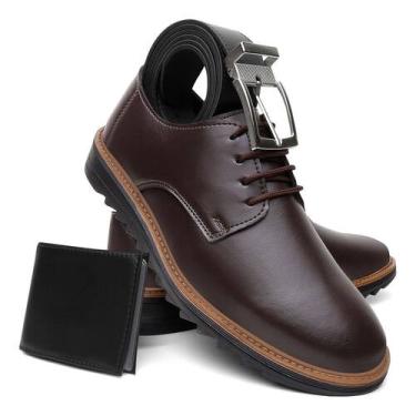 Imagem de Combo Promocional Oxford Derby Masculino + Cinto + Carteira - NoBrand,