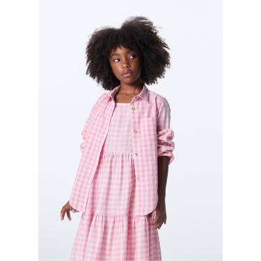 Imagem de Camisa Manga Longa Xadrex Menina Hering